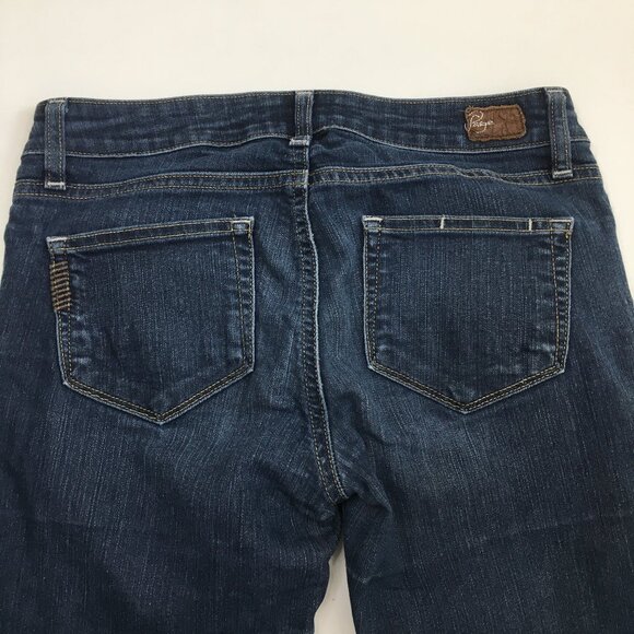PAIGE Premium Denim Medium/Dark Wash PEG 5 Pocket Skinny Jeans - Picture 8 of 15